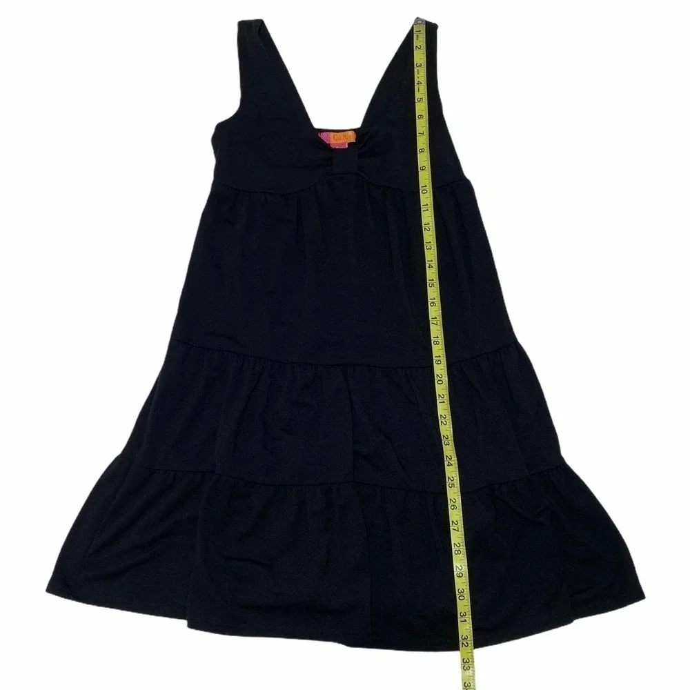 CATCH My I Black Smocked Ruffled Mini Dress Small - Picture 9 of 12